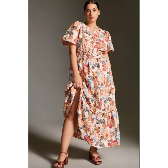 Anthropologie Dresses & Skirts - Anthropologie Somerset Maxi‎ Dress Size 1X Floral Printed Cotton